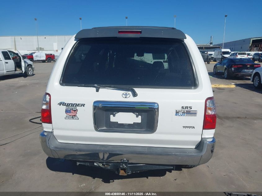 2002 Toyota 4Runner Sr5 V6 VIN: JT3GN86R220234653 Lot: 43655146