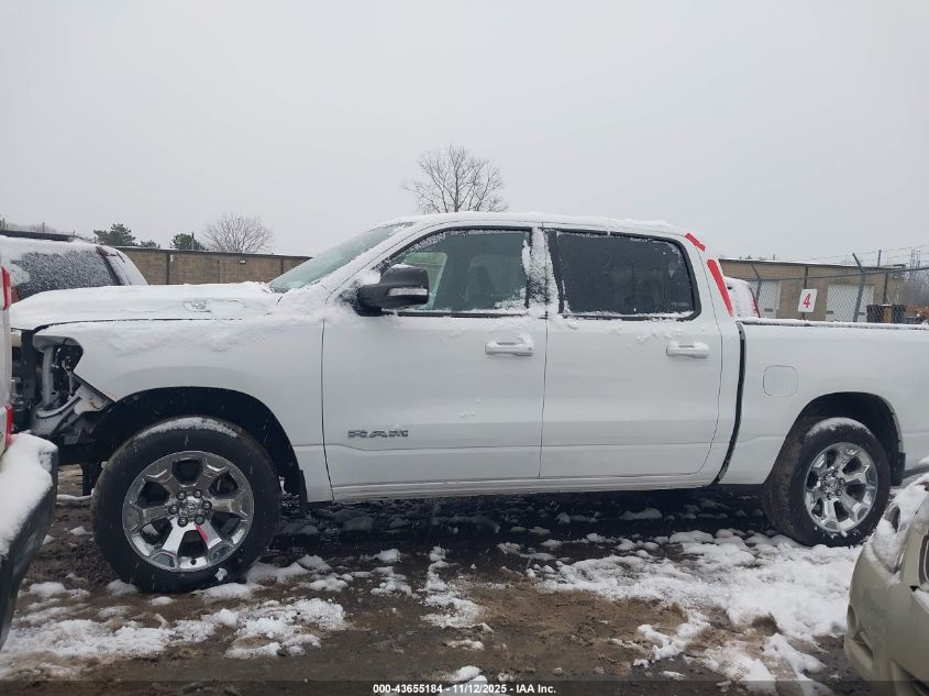 2021 Ram 1500 Big Horn 4X4 5'7 Box VIN: 1C6SRFFT2MN777444 Lot: 43655184