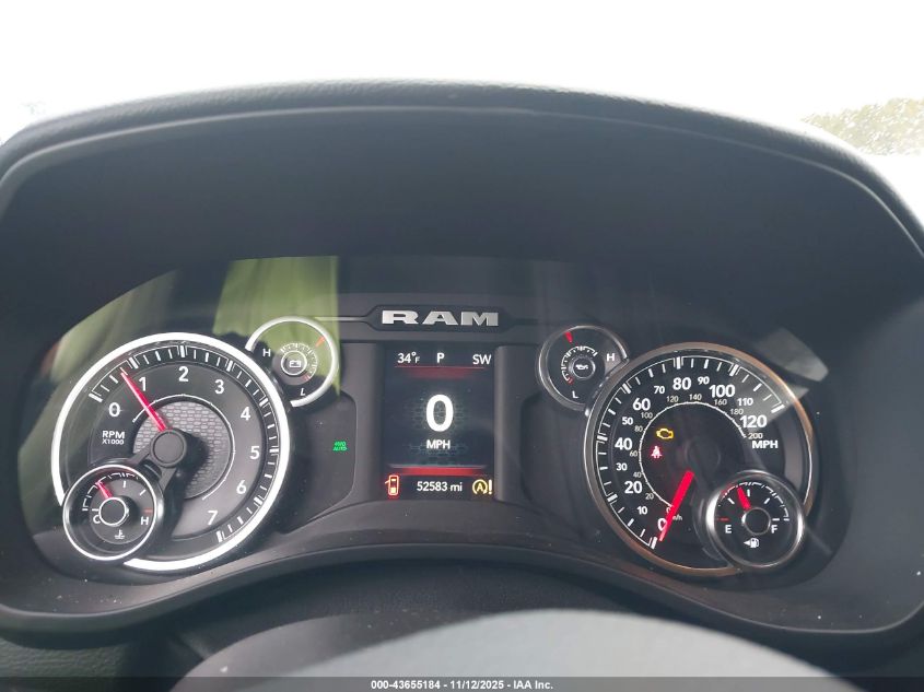 2021 Ram 1500 Big Horn 4X4 5'7 Box VIN: 1C6SRFFT2MN777444 Lot: 43655184