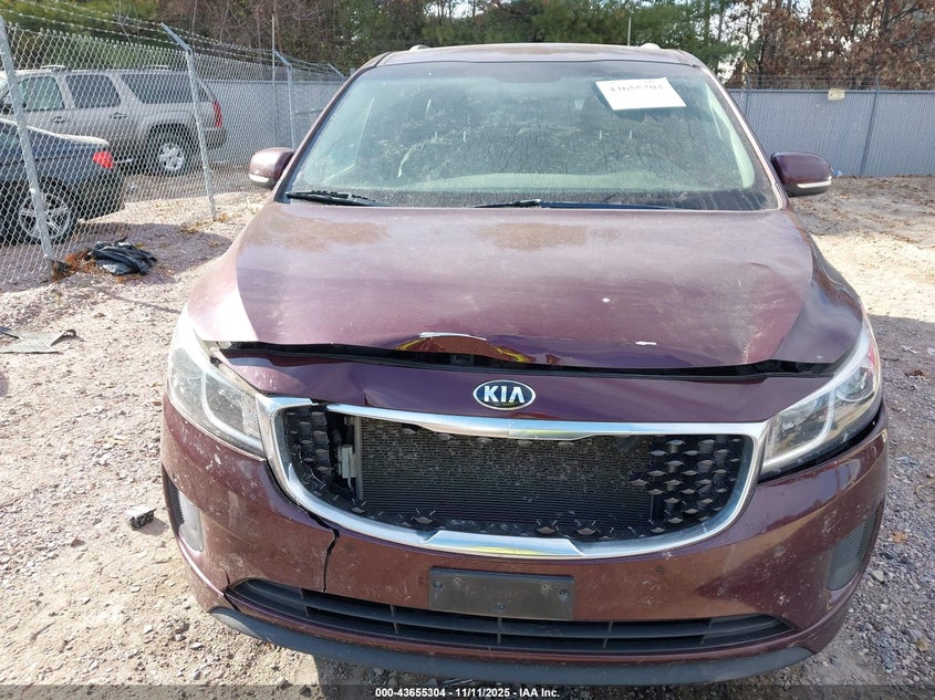 2017 Kia Sedona Lx VIN: KNDMB5C1XH6324210 Lot: 43655304