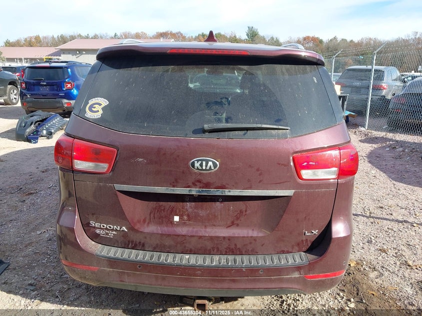2017 Kia Sedona Lx VIN: KNDMB5C1XH6324210 Lot: 43655304