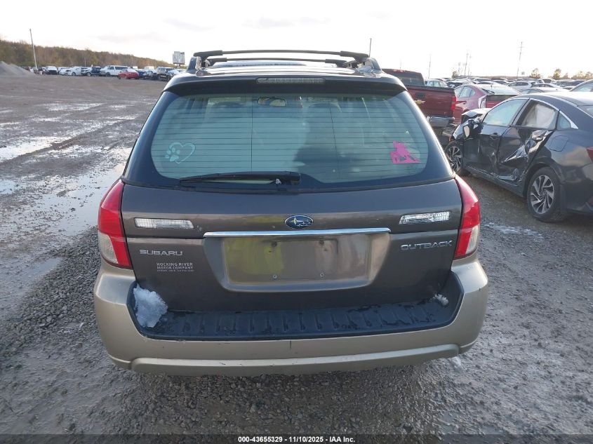 2008 Subaru Outback 2.5I/2.5I L.l. Bean Edition VIN: 4S4BP61C087348945 Lot: 43655329