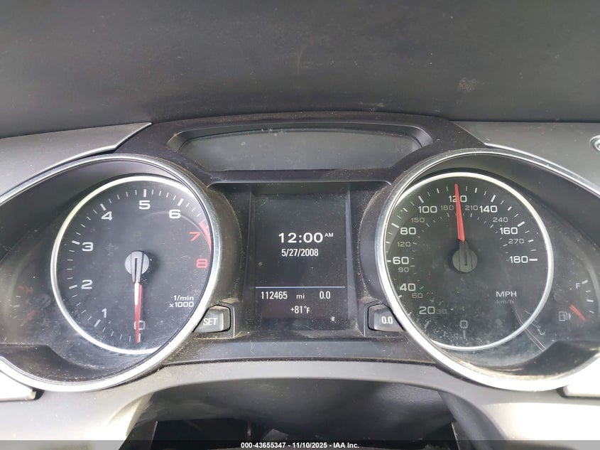 2009 Audi A5 3.2L VIN: WAUDK78TX9A028153 Lot: 43655347