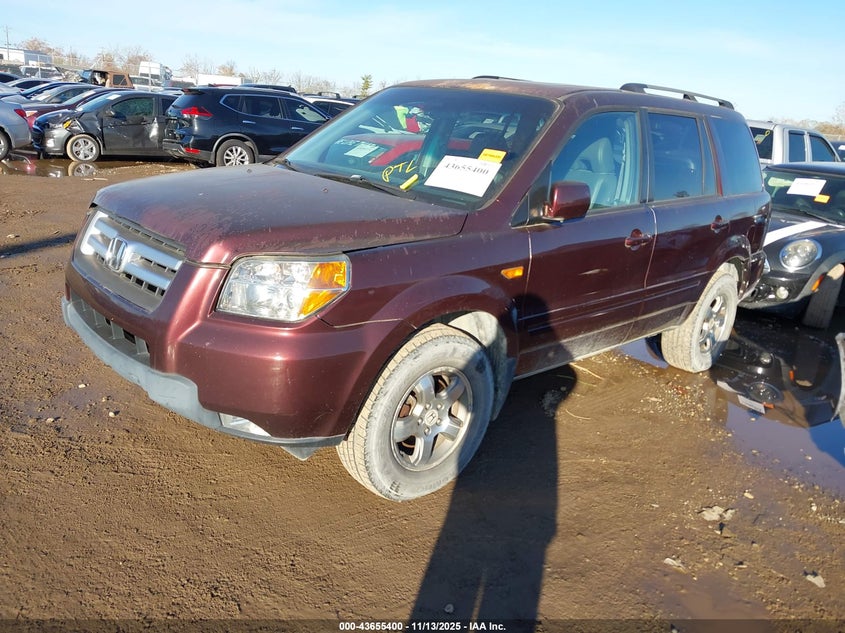2007 Honda Pilot Ex-L 2HKYF18567H533068 photo #3