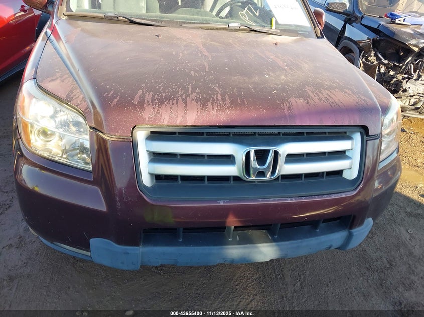 2007 Honda Pilot Ex-L VIN: 2HKYF18567H533068 Lot: 43655400