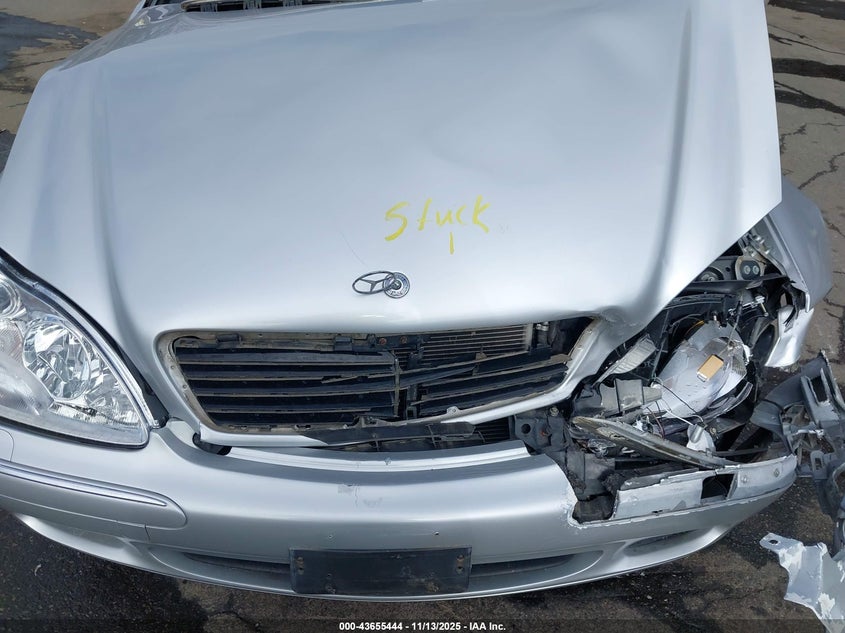 2002 Mercedes-Benz S 430 VIN: WDBNG70J52A237503 Lot: 43655444