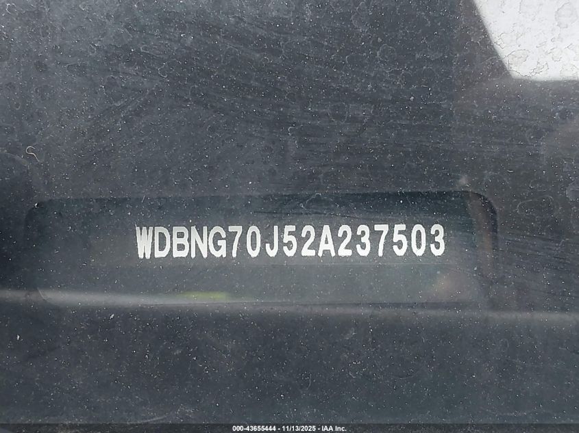 2002 Mercedes-Benz S 430 VIN: WDBNG70J52A237503 Lot: 43655444