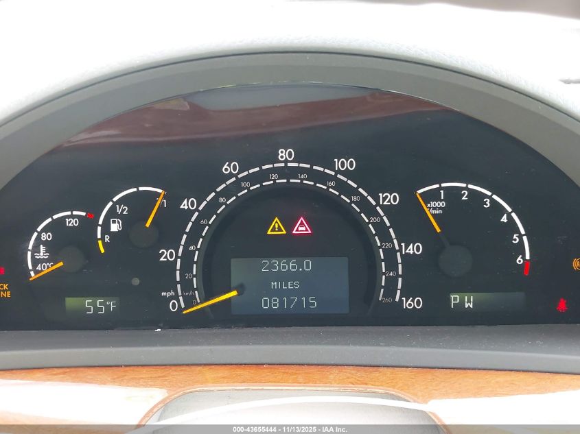 2002 Mercedes-Benz S 430 VIN: WDBNG70J52A237503 Lot: 43655444