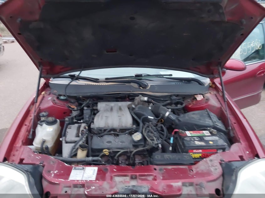 2000 Mercury Sable Gs VIN: 1MEFM58U8YG631826 Lot: 43655586