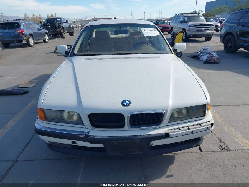1995 BMW 740 I Automatic VIN: WBAGF6326SDH07791 Lot: 43655639