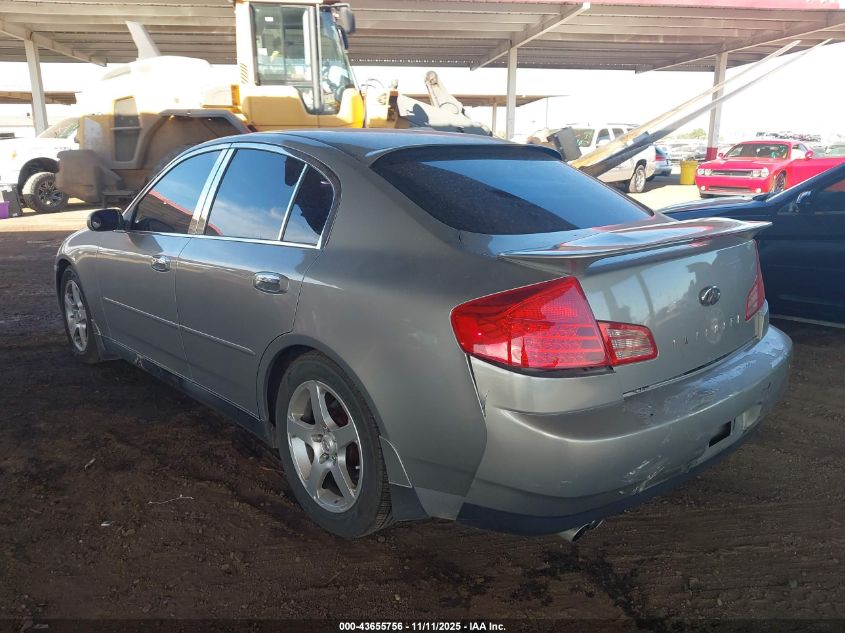 2004 Infiniti G35 VIN: JNKCV51E64M600802 Lot: 43655756