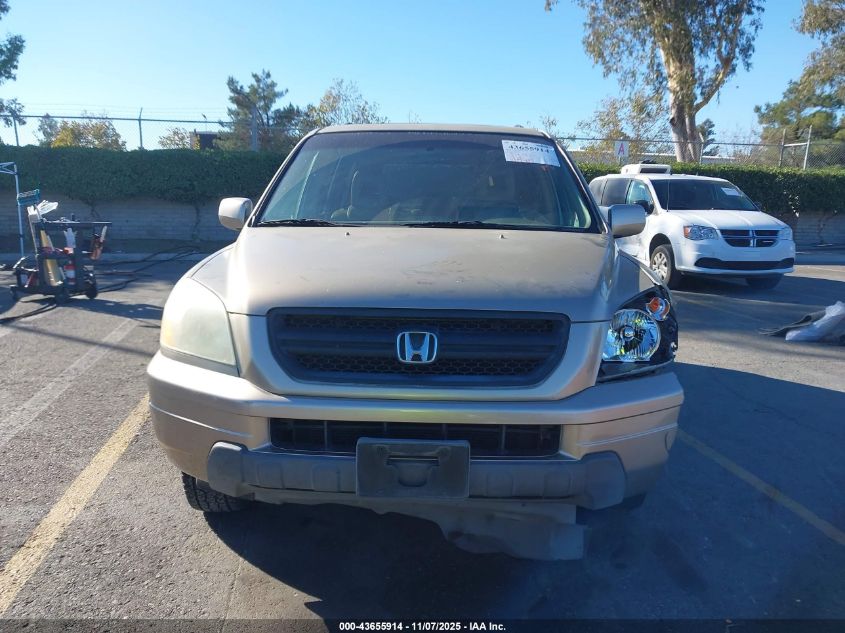 2005 Honda Pilot Ex-L VIN: 2HKYF186958515525 Lot: 43655914