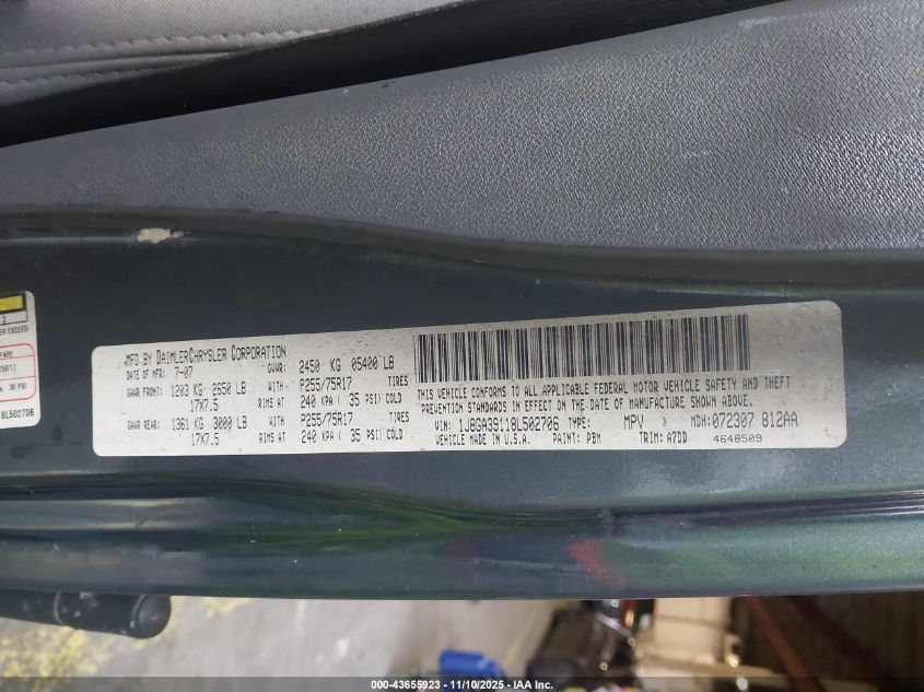 2008 Jeep Wrangler Unlimited X VIN: 1J8GA39118L502706 Lot: 43655923