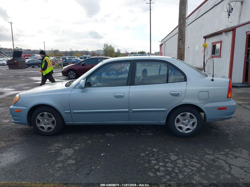 2005 Hyundai Accent Gls VIN: KMHCG45C35U579399 Lot: 43656070