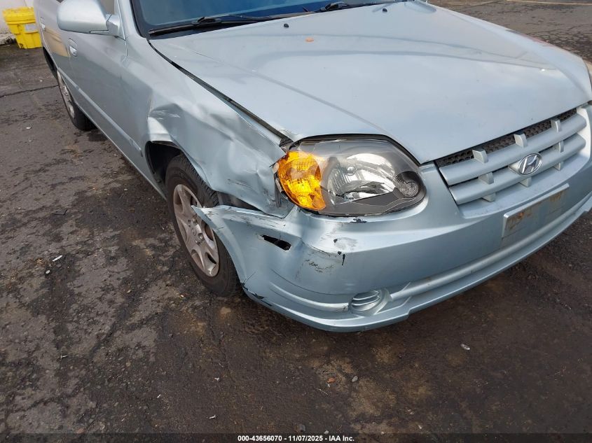 2005 Hyundai Accent Gls VIN: KMHCG45C35U579399 Lot: 43656070
