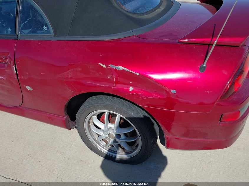 2002 Mitsubishi Eclipse Spyder Gt VIN: 4A3AE85H52E106112 Lot: 43656107
