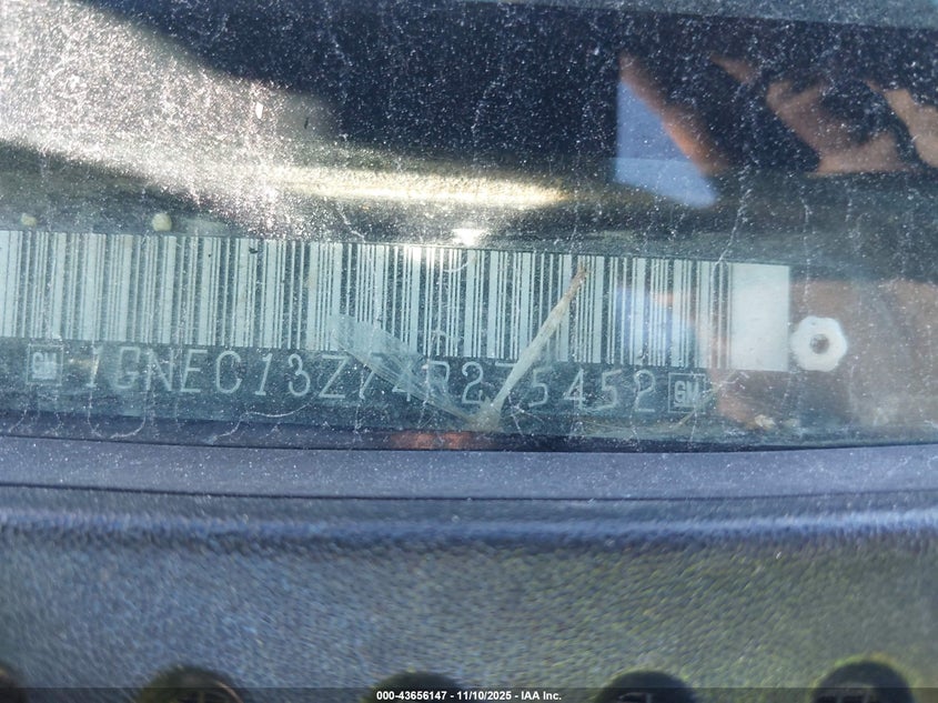 2004 Chevrolet Tahoe Lt VIN: 1GNEC13Z74R275452 Lot: 43656147