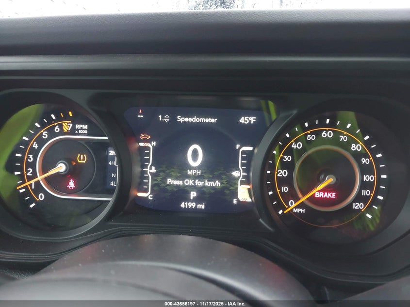 2025 Jeep Gladiator Rubicon VIN: 1C6RJTBG6SL505520 Lot: 43656197