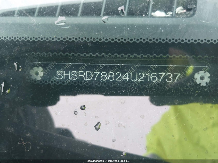 2004 Honda Cr-V Ex VIN: SHSRD78824U216737 Lot: 43656259