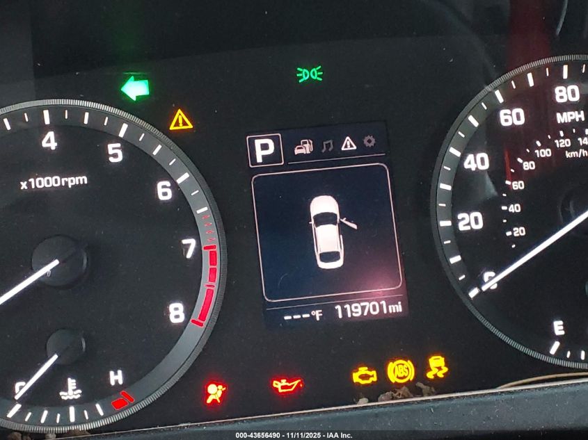 2017 Hyundai Sonata VIN: 5NPE24AF3HH467941 Lot: 43656490