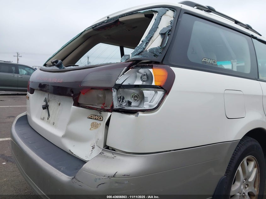 2002 Subaru Outback VIN: 4S3BH665527609702 Lot: 43656563