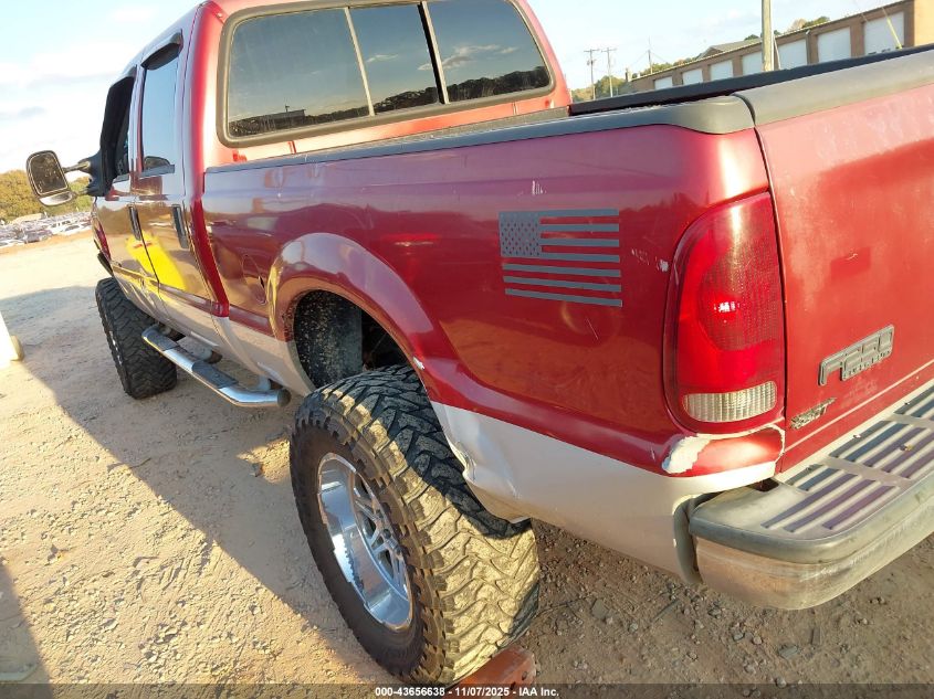 2002 Ford F-250 Lariat/Xl/Xlt VIN: 1FTNW21F22EB45999 Lot: 43656638