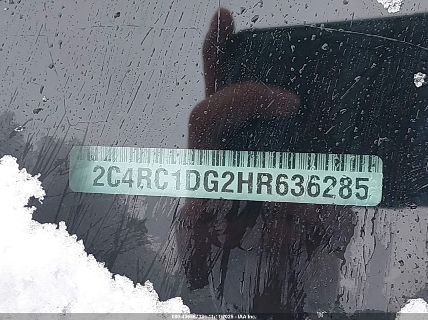 2017 Chrysler Pacifica Touring VIN: 2C4RC1DG2HR636285 Lot: 43656733