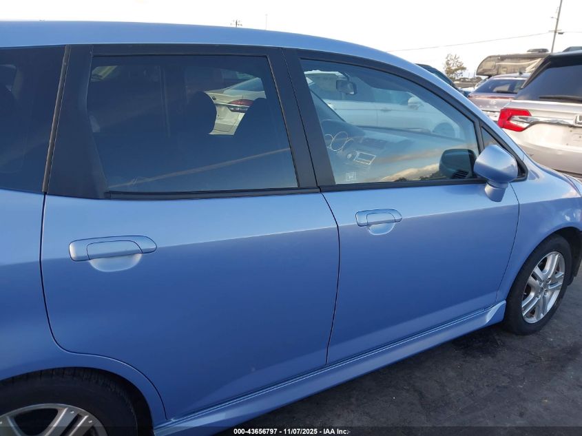 2008 Honda Fit Sport VIN: JHMGD38698S016239 Lot: 43656797