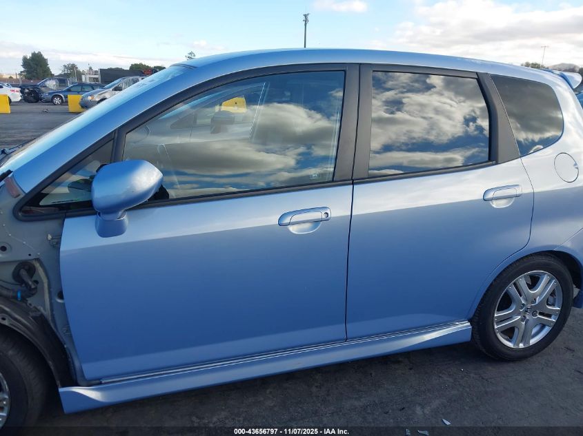 2008 Honda Fit Sport VIN: JHMGD38698S016239 Lot: 43656797