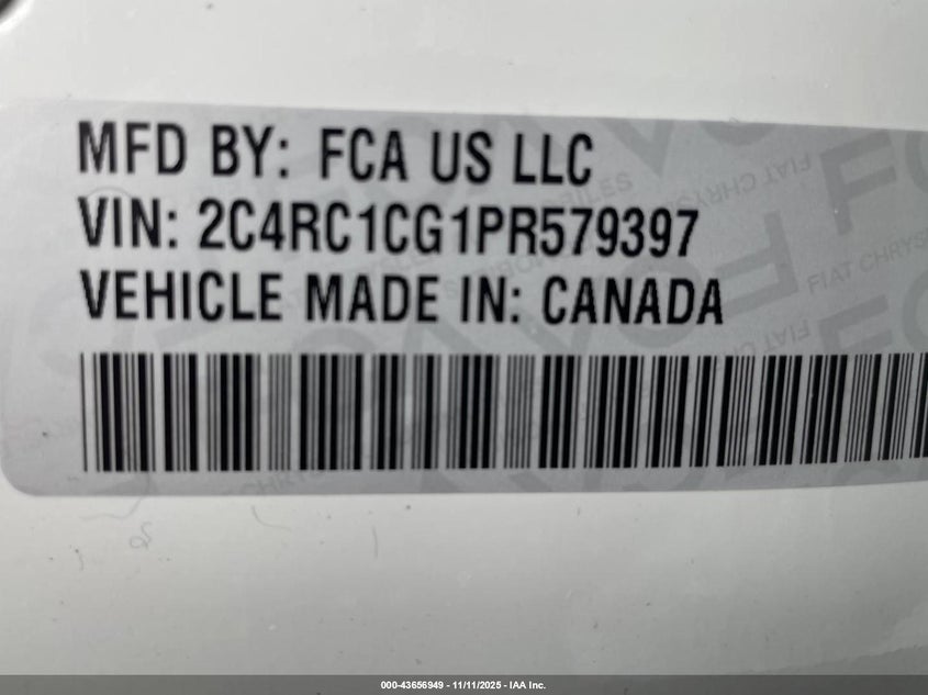 2C4RC1CG1PR579397 2023 CHRYSLER VOYAGER photo no. 8