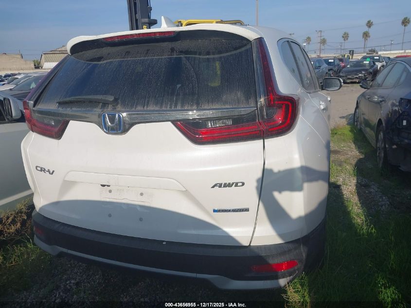 2022 Honda Cr-V Hybrid Ex-L VIN: 5J6RT6H82NL050295 Lot: 43656955