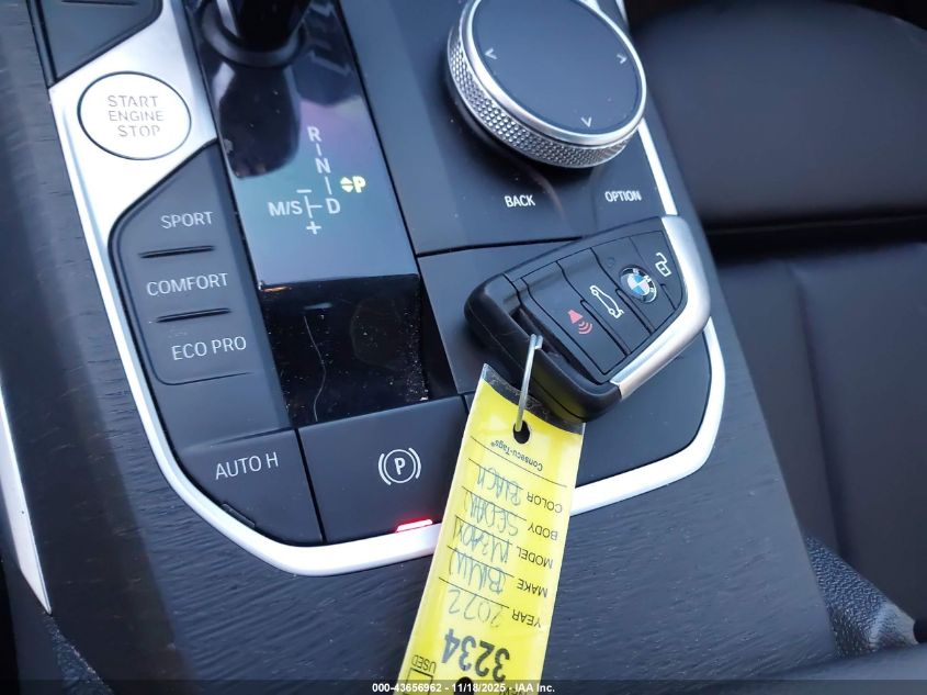 2022 BMW 3 Series M340I xDrive VIN: 3MW5U9J06N8C33730 Lot: 43656962