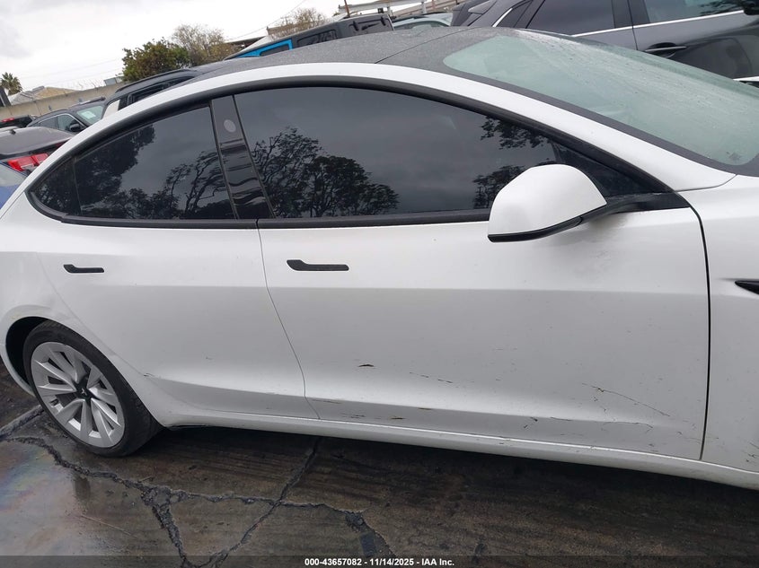 2022 Tesla Model 3 Long Range Dual Motor All-Wheel Drive VIN: 5YJ3E1EB6NF137256 Lot: 43657082