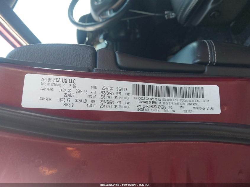 1C4RJFBG3GC495885 2016 JEEP GRAND CHEROKEE photo no. 9