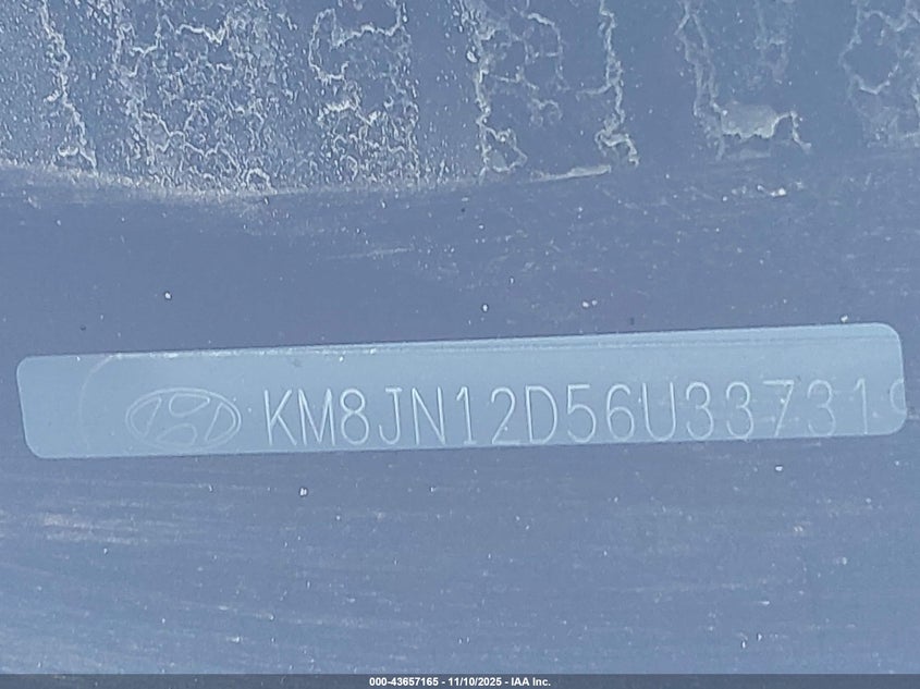 2006 Hyundai Tucson Gls/Limited VIN: KM8JN12D56U337319 Lot: 43657165