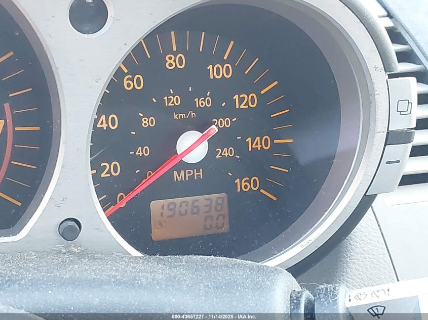 2003 Nissan 350Z Touring VIN: JN1AZ34E63T002746 Lot: 43657227