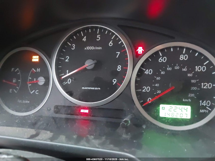 2004 Subaru Impreza Wrx VIN: JF1GG29634G804535 Lot: 43657520