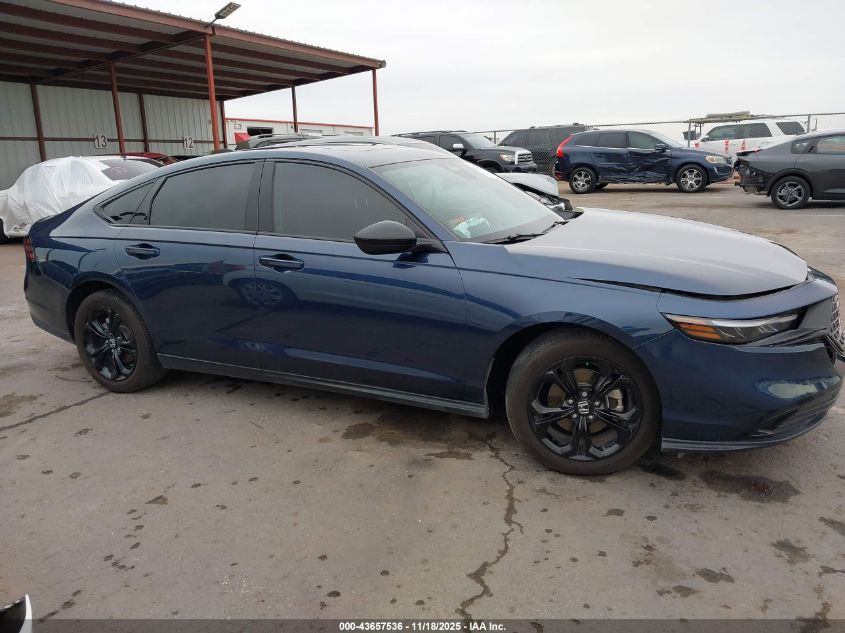 2025 Honda Accord Se VIN: 1HGCY1F43SA030534 Lot: 43657536