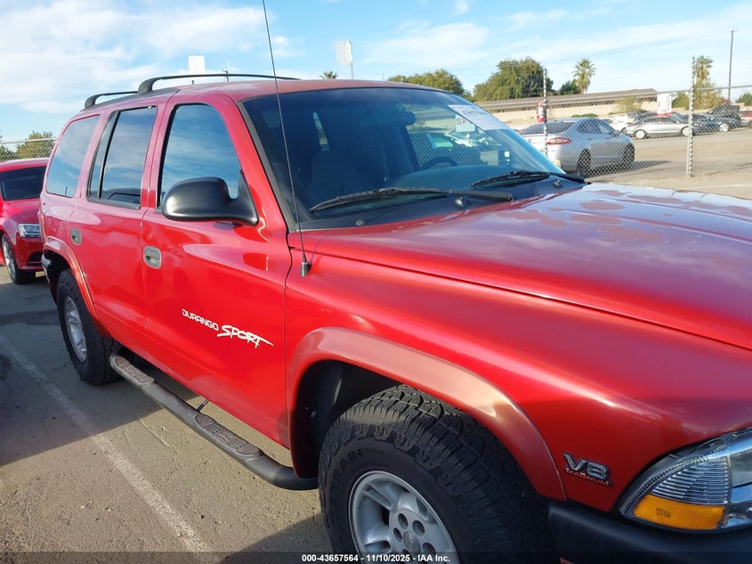 2000 Dodge Durango VIN: 1B4HR28Y5YF139836 Lot: 43657564