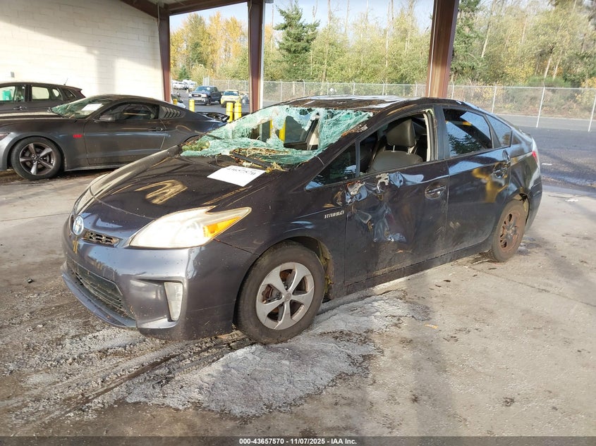 2013 Toyota Prius Two VIN: JTDKN3DU9D1729221 Lot: 43657570
