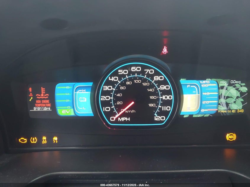 2012 Ford Fusion Hybrid VIN: 3FADP0L39CR181824 Lot: 43657579