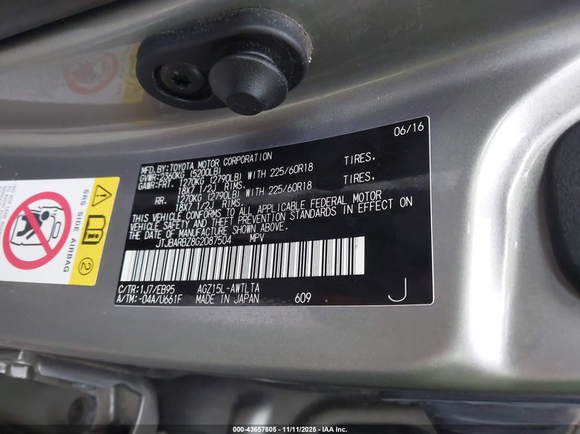 2016 LEXUS NX 200T F SPORT JTJBARBZ8G2087504