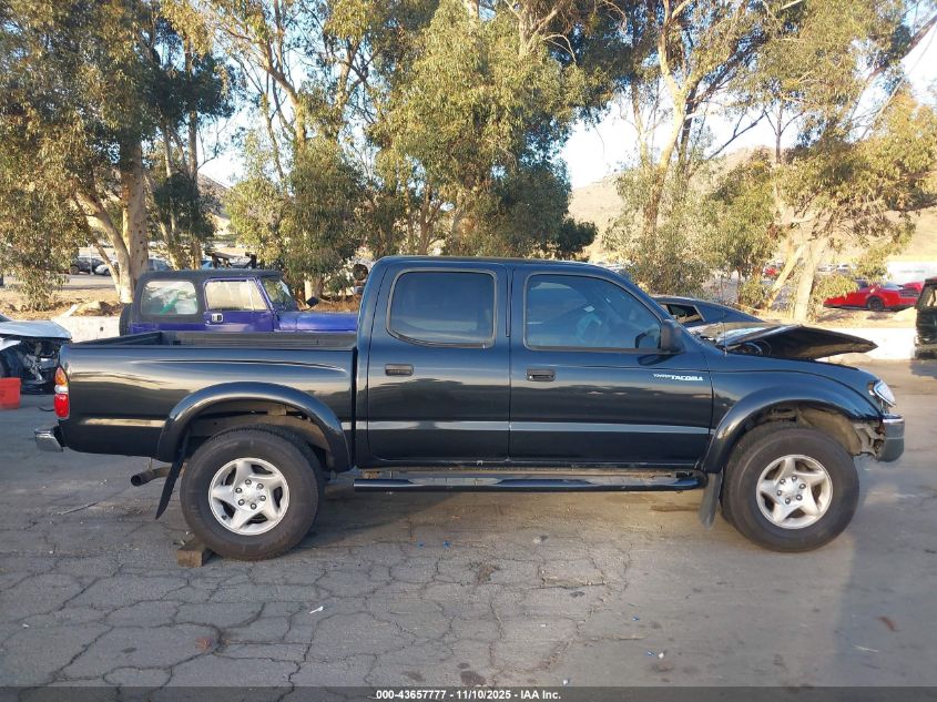2002 Toyota Tacoma Prerunner V6 VIN: 5TEGN92N42Z125499 Lot: 43657777