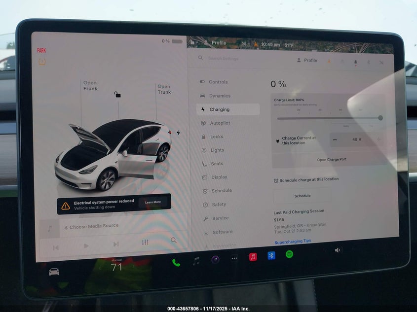 2023 Tesla Model Y Awd/Long Range Dual Motor All-Wheel Drive VIN: 7SAYGDEE1PF792412 Lot: 43657806