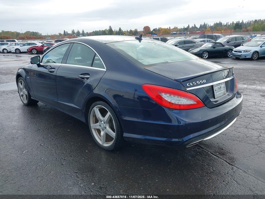 2012 Mercedes-Benz Cls 550 4Matic VIN: WDDLJ9BB7CA056566 Lot: 43657816