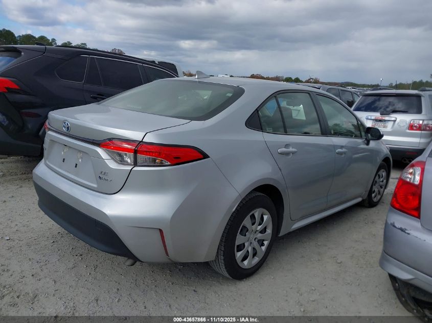 2025 Toyota Corolla Hybrid Le VIN: JTDBCMFE9S3070527 Lot: 43657866