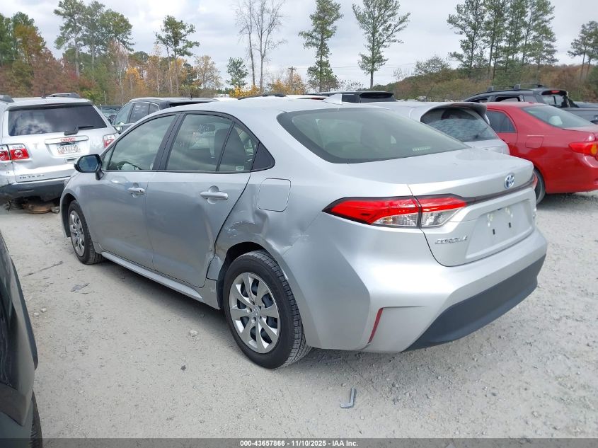 2025 Toyota Corolla Hybrid Le VIN: JTDBCMFE9S3070527 Lot: 43657866