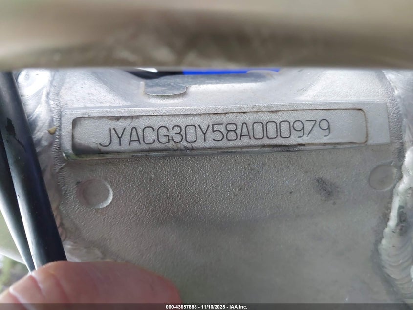 2008 Yamaha Wr250 F VIN: JYACG30Y58A000979 Lot: 43657888