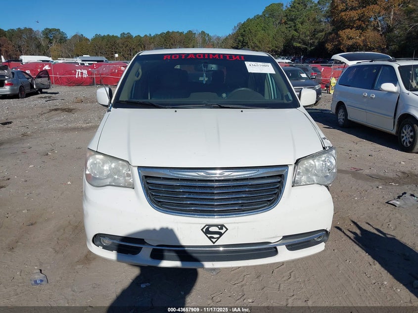 2013 Chrysler Town & Country Touring VIN: 2C4RC1BGXDR653221 Lot: 43657909