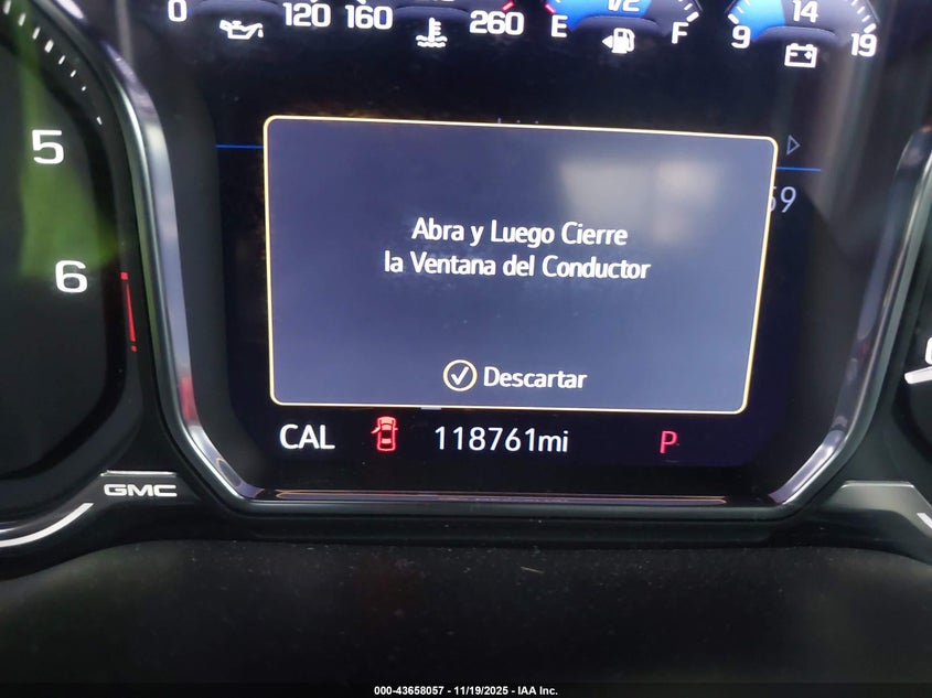 2019 GMC Sierra 1500 Denali VIN: 1GTU9FEL5KZ309118 Lot: 43658057